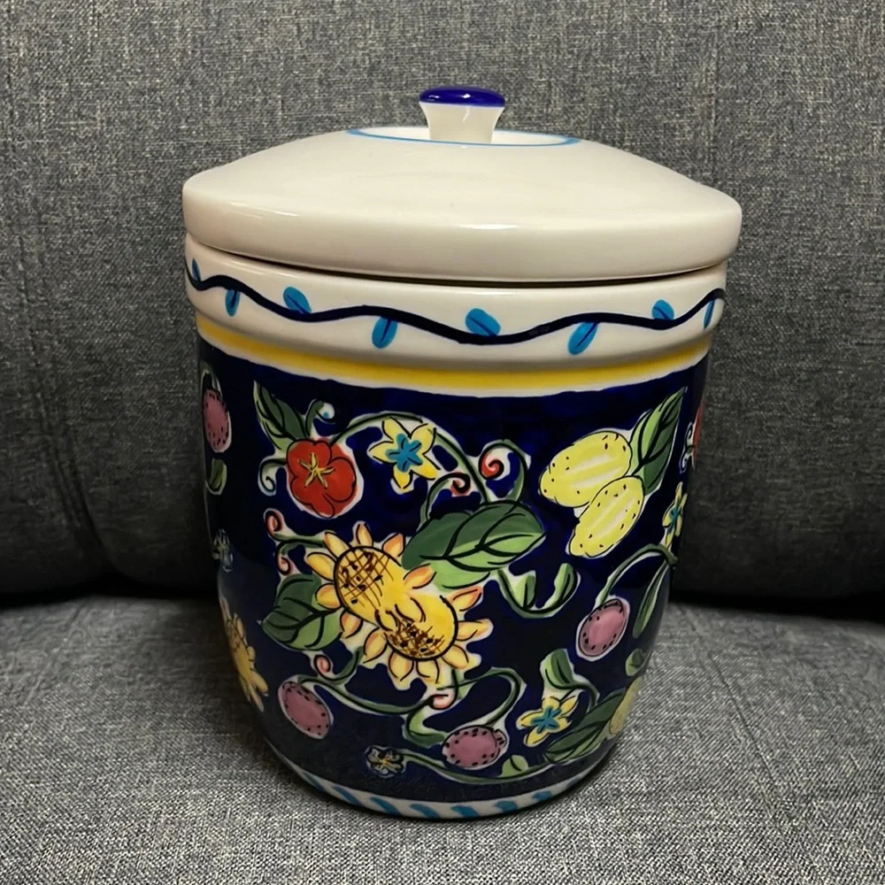Starbucks Vintage Floral/Lemon Canister